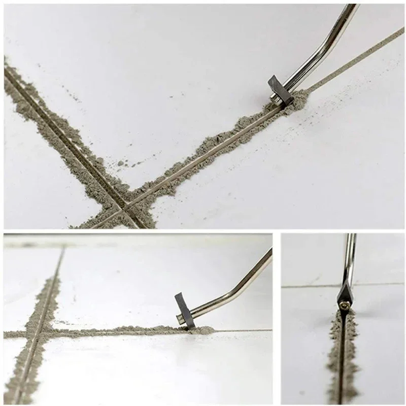 Tungsten Steel Tile Grout Remover Replaceable Drill Bit Gap Cleaner for Floor Wall Seam Cement Cleaning Hand Tool Heavy Duty Use