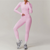 2PCS Yoga Suit Gym Set Women Sports Set Women Long Sleeve Running Workout Sportswear Female Tracksuit Sports Shirt Yoga Clothing