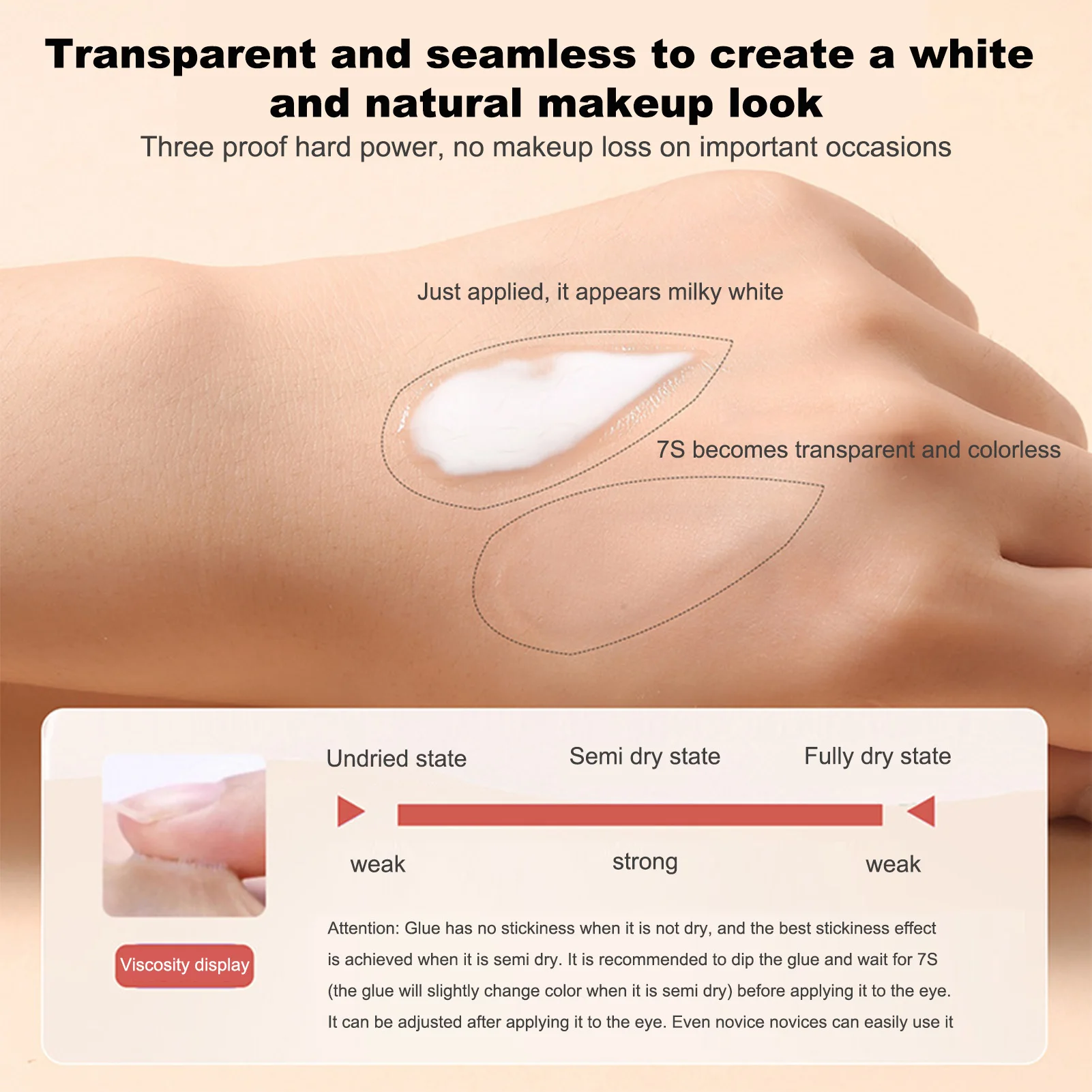 5 ml Wimpern Kleber Wasserdicht Langlebige Sanfte Falsche Wimpern pinzette werkzeuge Kleber DIY Salon Augen make-up Mit Pinsel Applikator