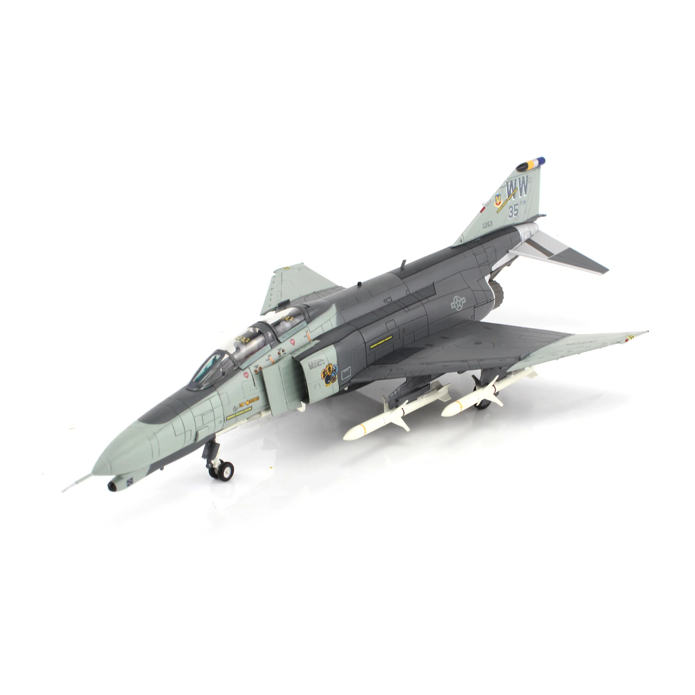 HA19075 1/72 Истребитель US F-4G F4 69-7253, 561 TPS/35 TFW, Джордж AFB, 1991, модель изделия из сплава