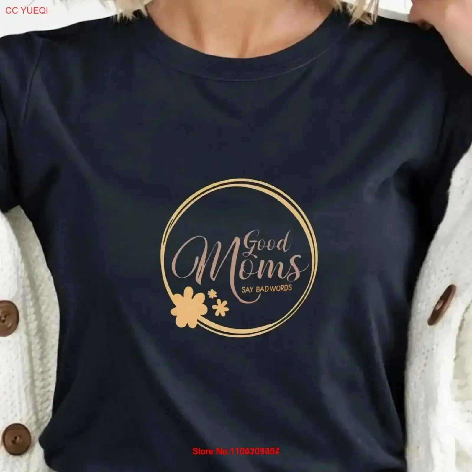 Good Moms Jersey T Shirt Casual Mother's Day Top for Soft Everyday Wear vintage Washed Stylish Comfortable graphic vintage