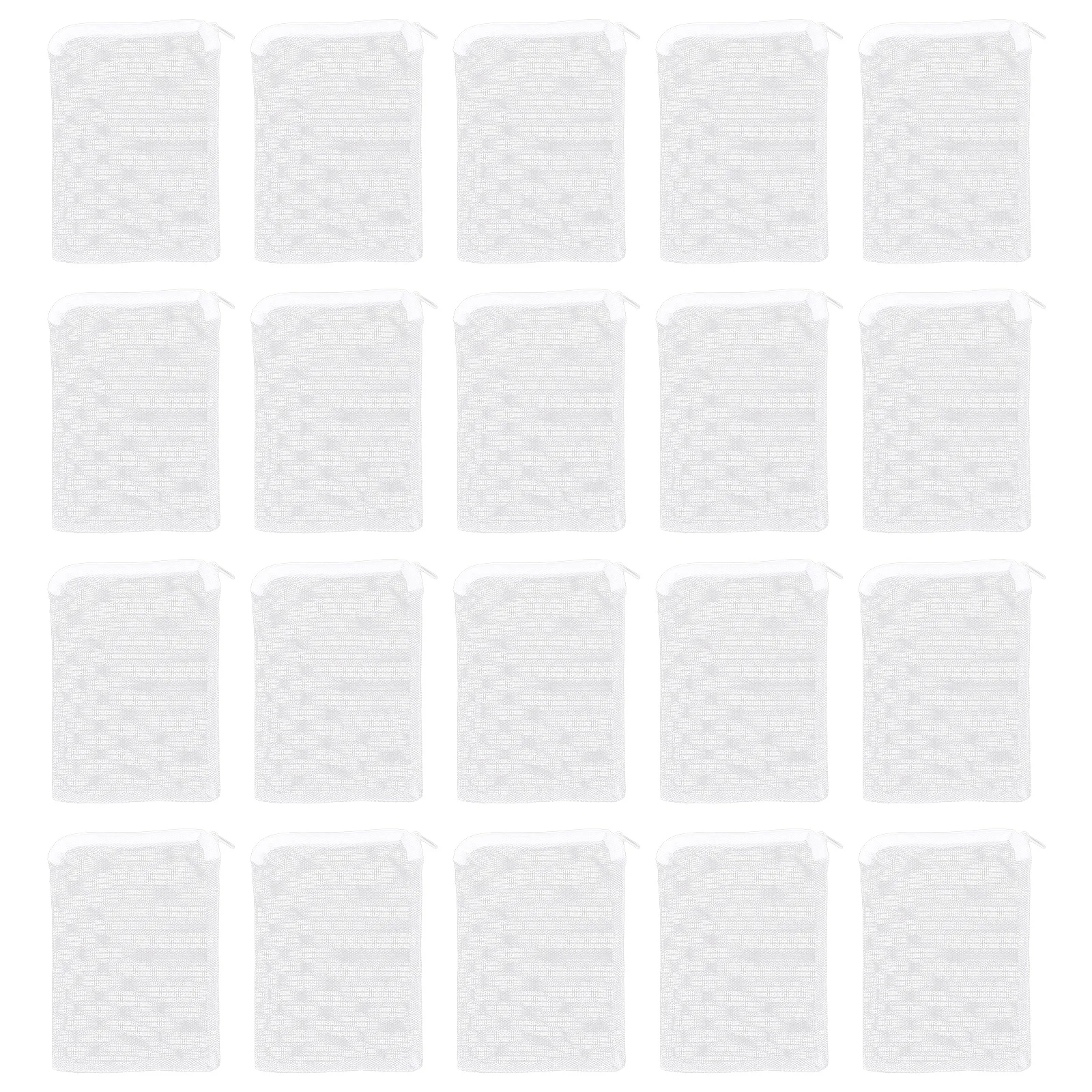 

20 pcs Mesh Filter Media Kit Reusable Fine Net For Aquarium Fish Fish Tank Net Bags Tank Kitchen White Filter Bags