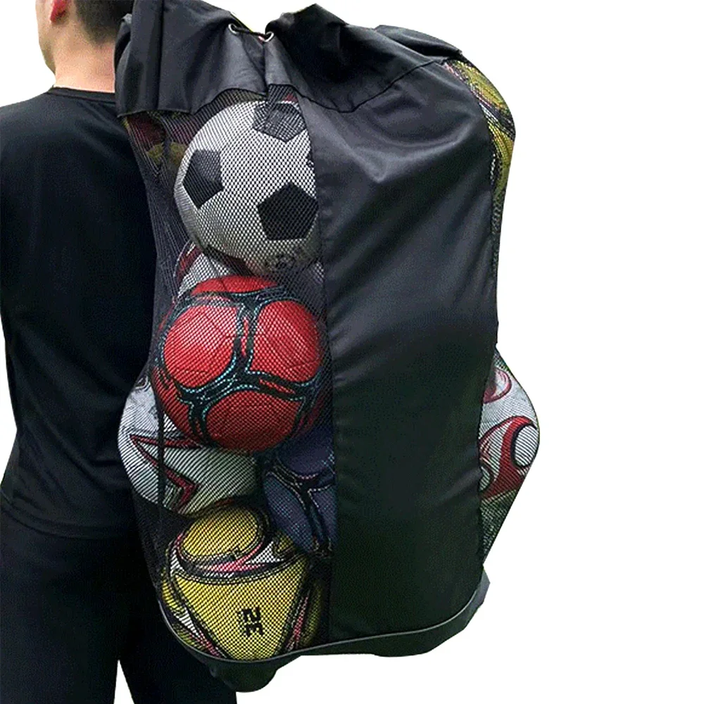 

Single Shoulder Ball Bag, Large Capacity Sports Bag for Soccer, Basketball, Volleyball, Mesh Bag for Sporting Accessories