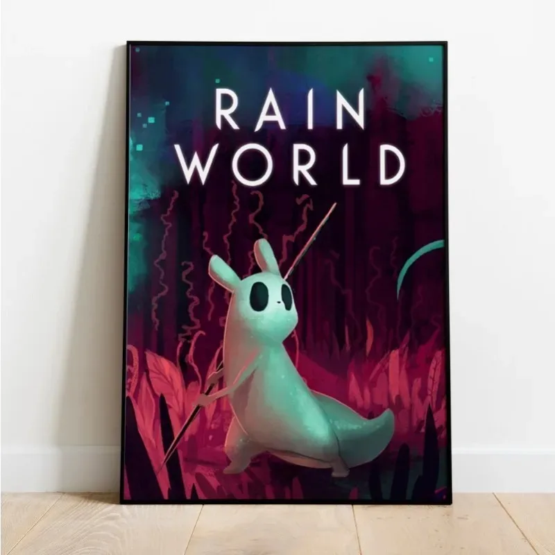 مغامرة ألعاب المطر العالم لعبة فيديو المشارك طباعة عمل حائط لوح رسم الفن لغرفة المعيشة ديكور المنزل جدارية الألعاب الهدايا