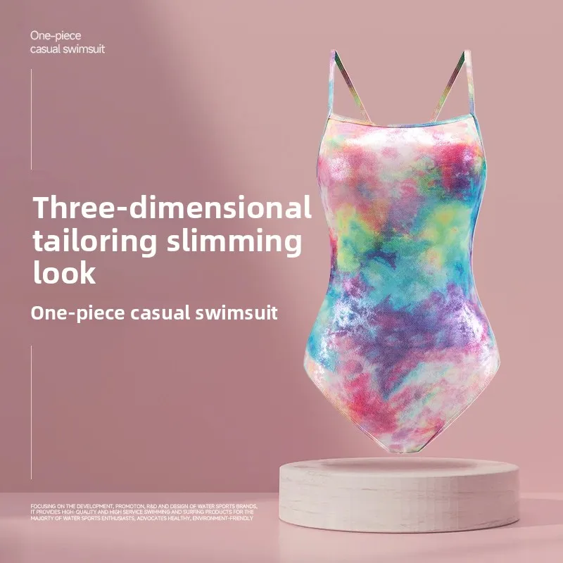 

New High-Waist One-Piece Swimsuit Women's Sexy Slimming Speed Suit Beach Vacation Resort Wear High Quality Chinese Brand