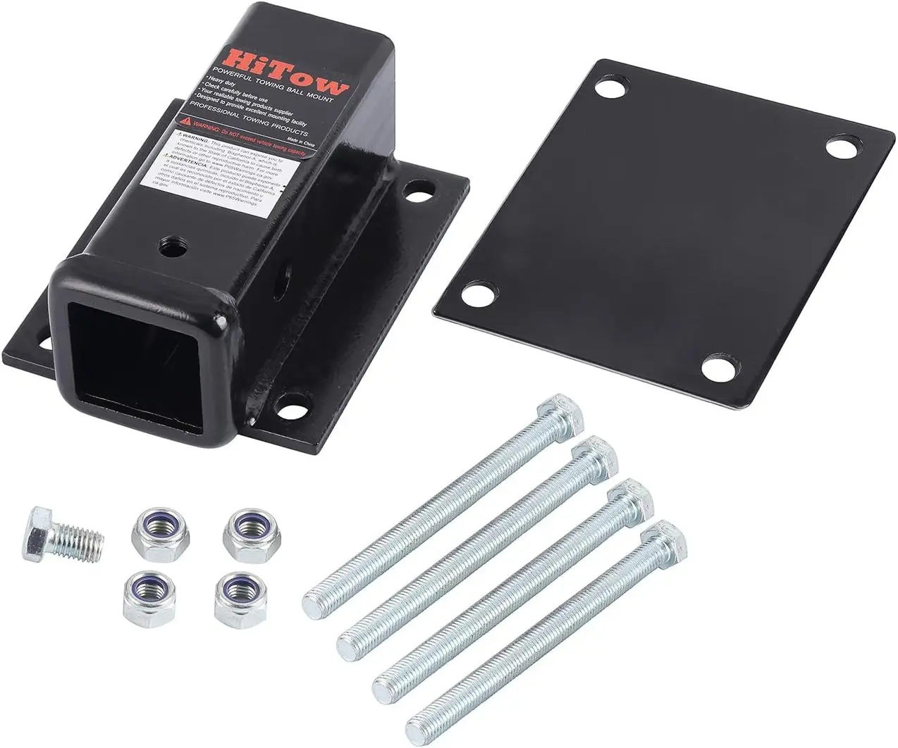 Adaptor Hitch Receiver untuk Rak Sepeda di Bumper RV, untuk Bumper RV Persegi 4~4.5'