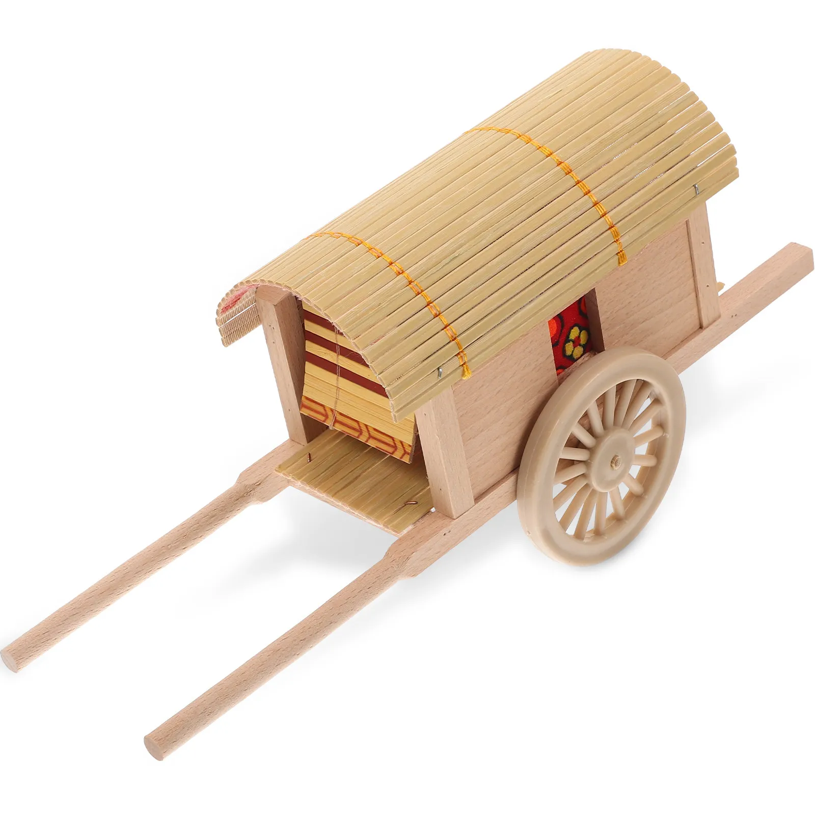 

Wooden Carriage Simulation Craft Vintage Decoration Household Office Bedroom Miniature Collection Party Favors Kids Realistic