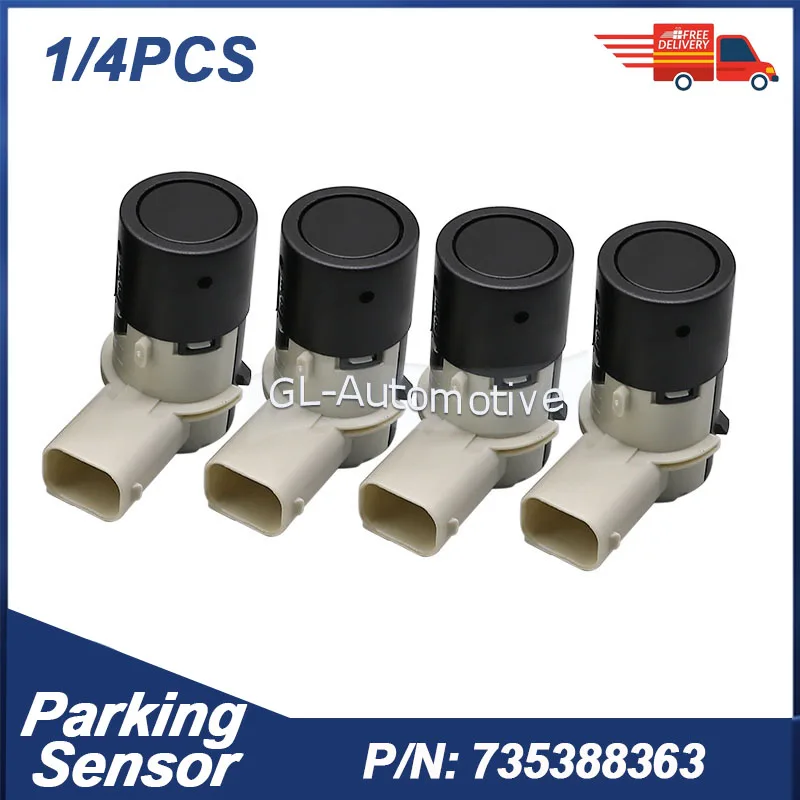 1/4PCS 735388363 Sensor de asistencia de estacionamiento PDC para Alfa Romeo 147 156 159 Brera Spider Fiat Multipla Croma Ducato Mk2