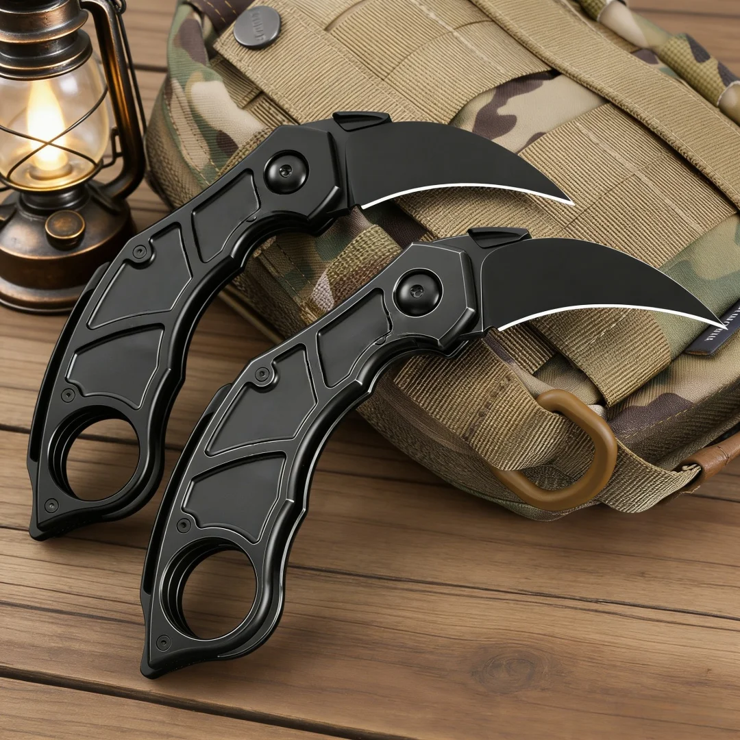 

QTRMSTR knife: Camping Adventure emergency knife, mountain climbing fishing line cutting tool, portable mini folding knife