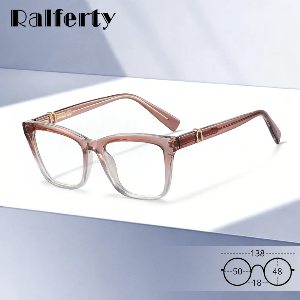

2026 Fashion TR90 Eyeglasses Frames Women Luxury Designer Square CP Spring Hinge Anti Blue Light Glasses Myopia Frame