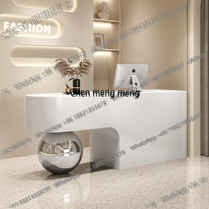 

Ze5556Beauty Salon Reception Desks Corner Design Simple Modern Reception Desks Best Industrial Mostrador