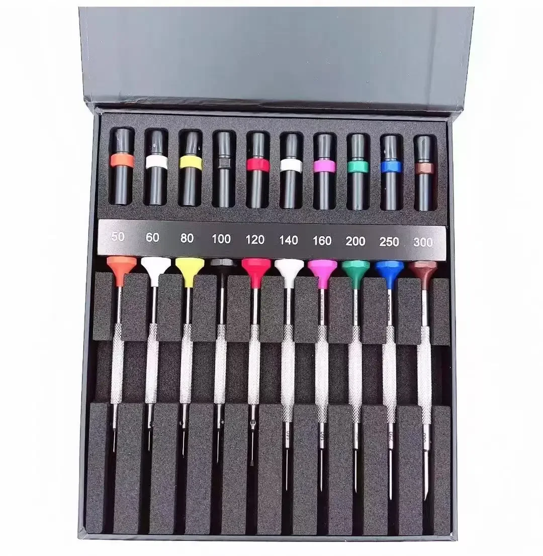 

Original 30081-AC10 Watch Repair Tool Set - Swiss-Made Screwdrivers in Wooden Box (Professional Watchmaker Kit)