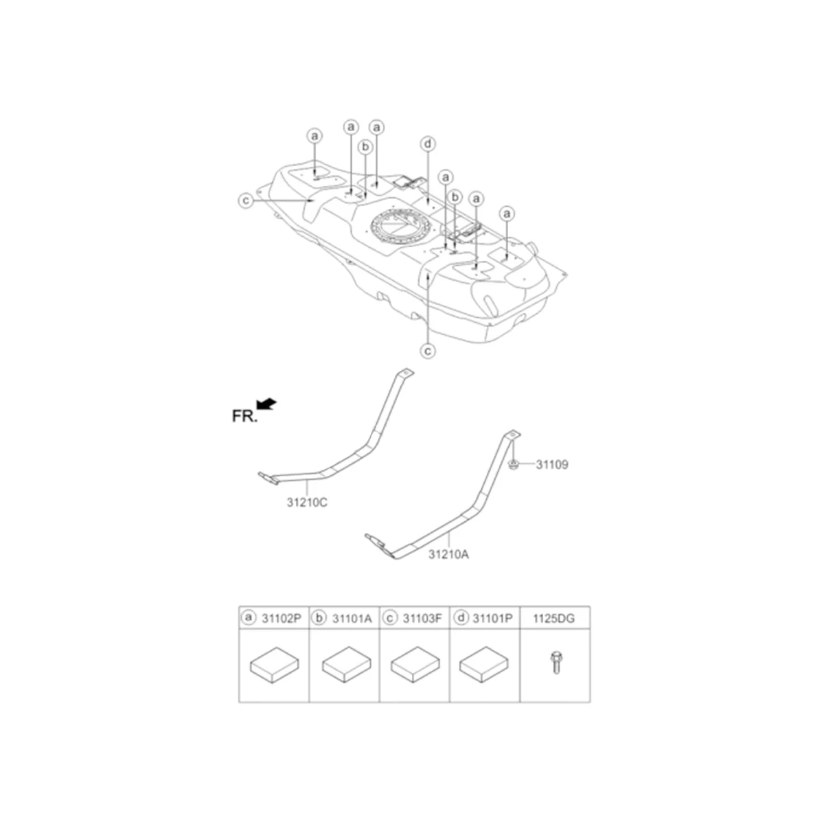 31119-C9000 Fuel Pump Tube Assembly with Screen for Hyundai Elantra Accent 2016-2020 31119C9000 31119 C9000