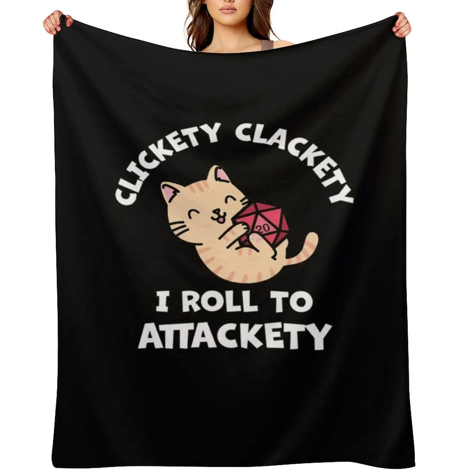 

Clickety Clackety I Roll to Attackety Throw Blanket For Decorative Sofa Warm warm for winter Blankets