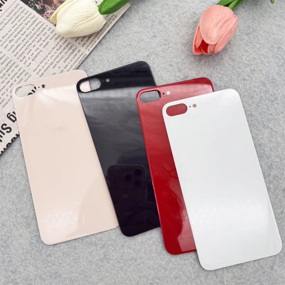 New Back Glass For iPhone 8 / 8 Plus 8plus Battery Cover Rear Door Housing Panel Case Parts, For iphone8 Battery Cover