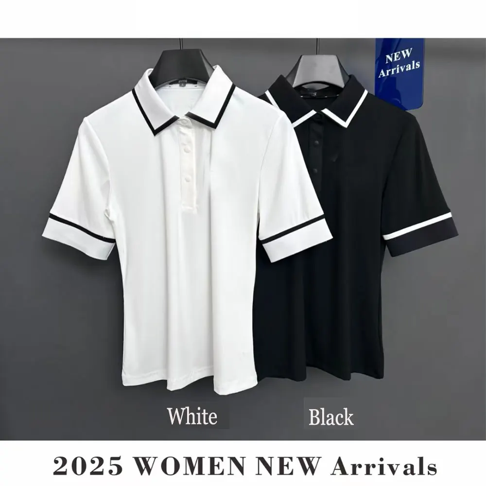 

2025 New Women's Golf Sports T-shirt, Golf Sports Shirt, Comfortable, Breathable, Quick Drying, Free Shipping