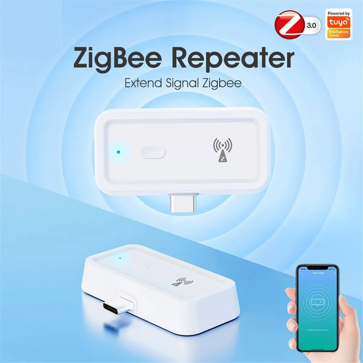 (AD11] Tuya Smart Home Zigbee Repeater Type-C Extender Signal Amplifier Transmission Repeater for Zigbee Gateway