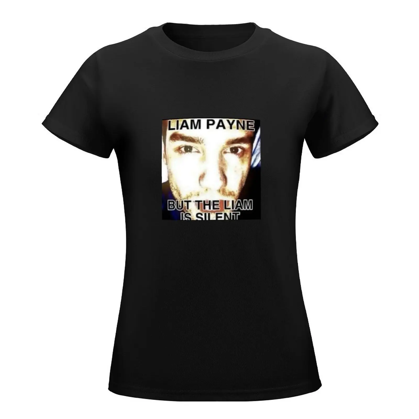 Liam Payne but the Liam is silent T-Shirt Blouse Aesthetic clothing korean fashion tees Women clothes