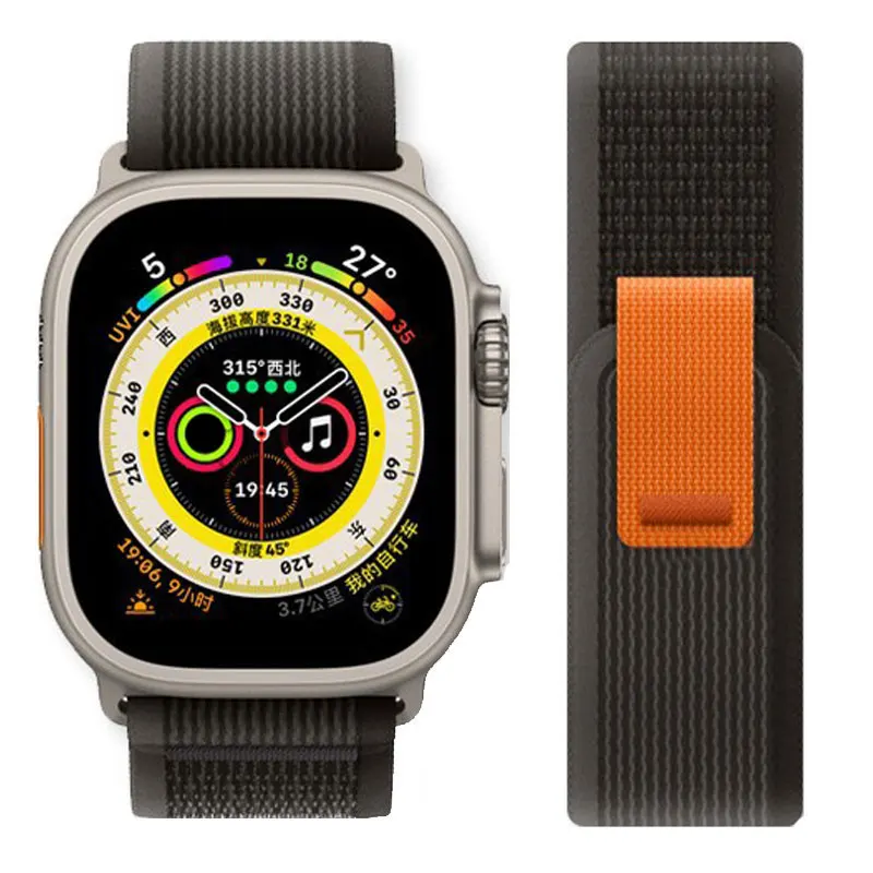 Correa de nailon Trail para Apple Watch 11 10 46mm 42mm/Ultra 3 2 49mm pulsera Loop iwatch Series 9 8 7 6 5 SE 3 45mm 41mm 44mm 40mm