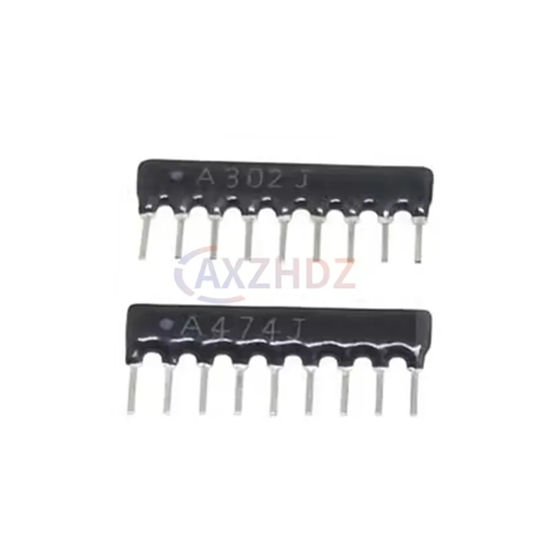10PCS Resistore di rete 9Pin 9A 330 470 510 ohm 1K 2.2K 3.3K 4K7 10K 22K 47K 100K 470K A103J A331J A471J A511J A102J A472J A104J