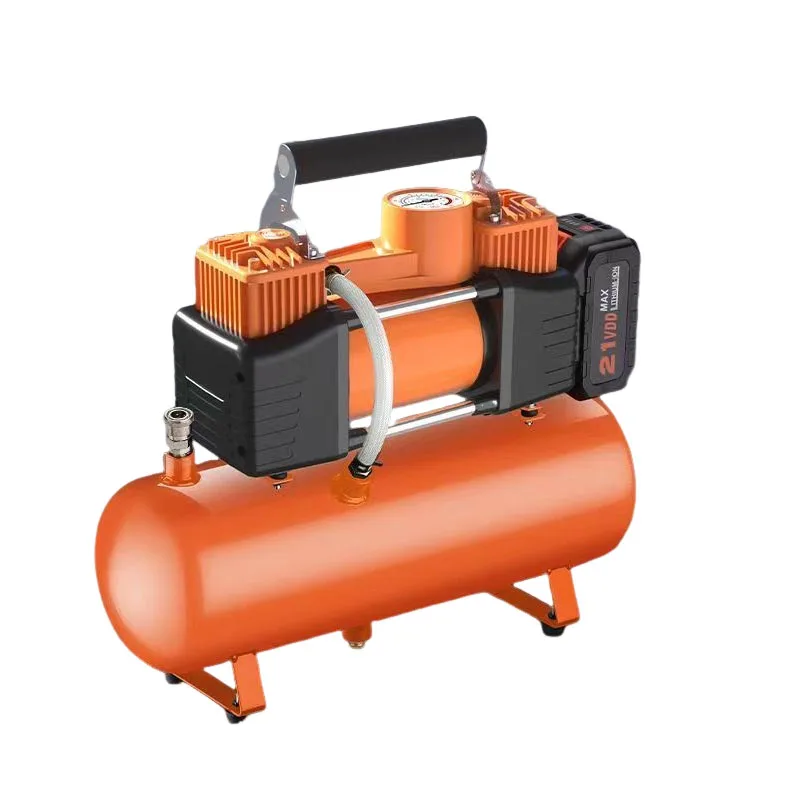 

21 В небольшой воздушный компрессор портативный безмасляный бесшумный воздушный насос мини-автомобильный насос для накачивания шин воздушный резервуар для покраски автомобиля