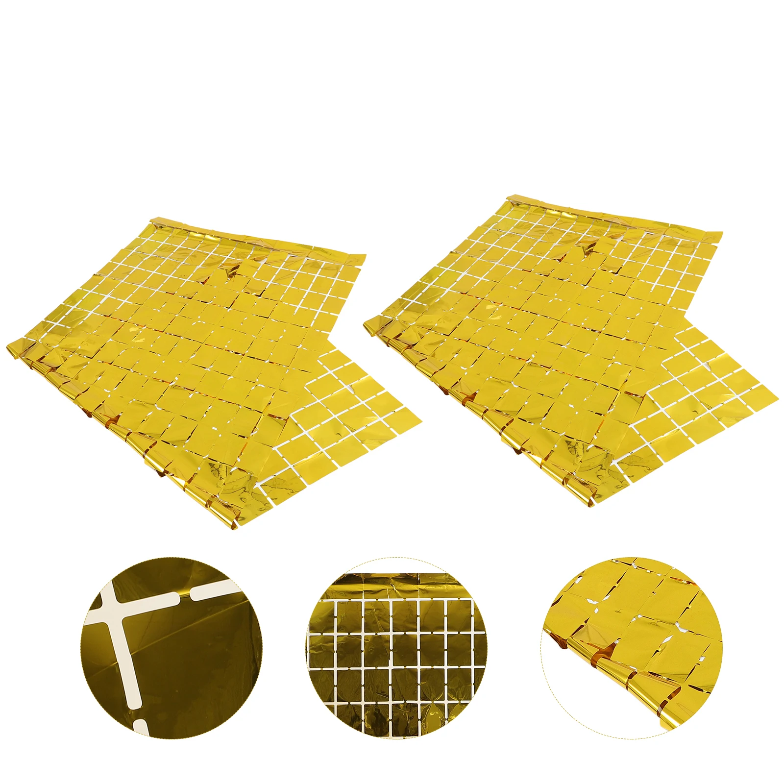 2 قطعة ستارة باب بخط معدني ديكور ديكورات بلاستيكية هامشية للحفلات #1