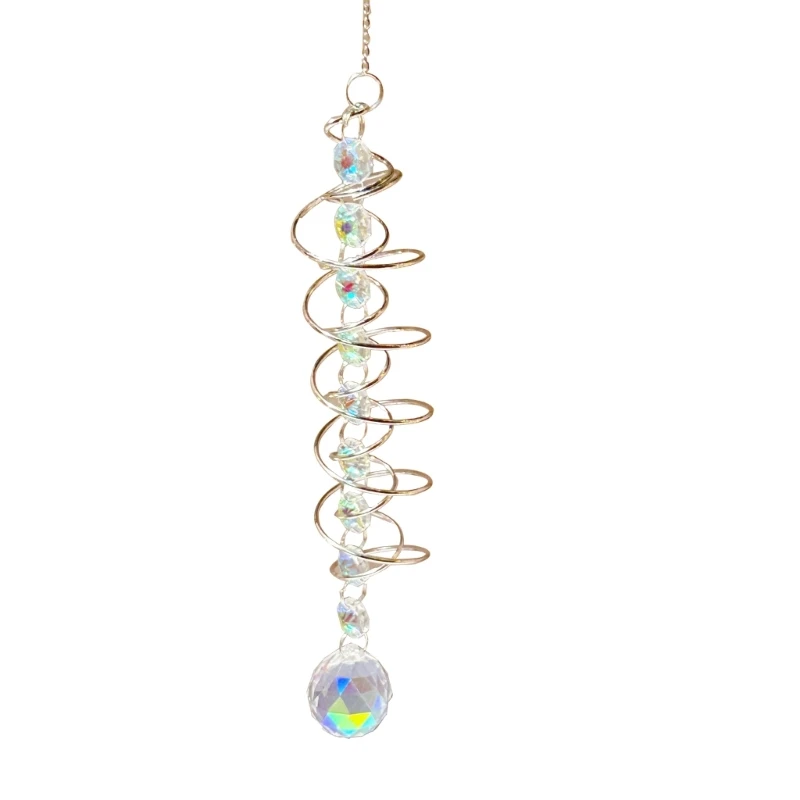 Suncatchers Wind Chimes Gazing Spiraling Tail Crystal Decorative Wind Chimes Dropship