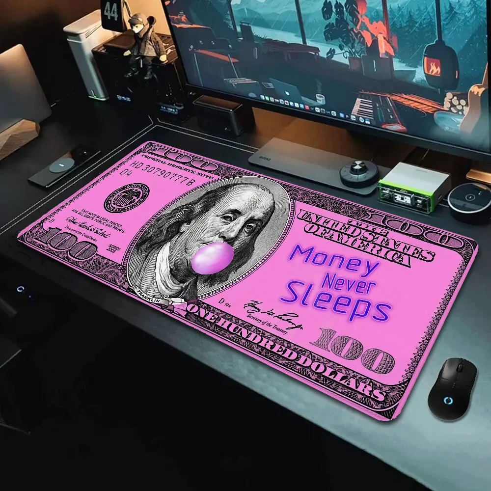 

PINK DOLLARS Non-Slip Mousepad Gamer Keyboard Pad Computer Desks Mouse FUN Desk Accessories Pc Mat Gaming Mats