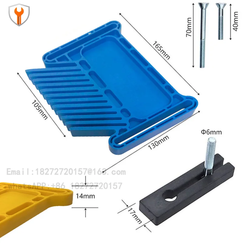 Square feather board woodworking vertical feather board woodworking table workbench DIY extended feather board flip-chip