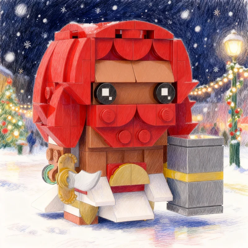 

Набор строительных блоков MOC Brickheadz «Трон барбарида» (173 детали), конструктор, идея для подарка на Рождество, креативная развивающая игрушка