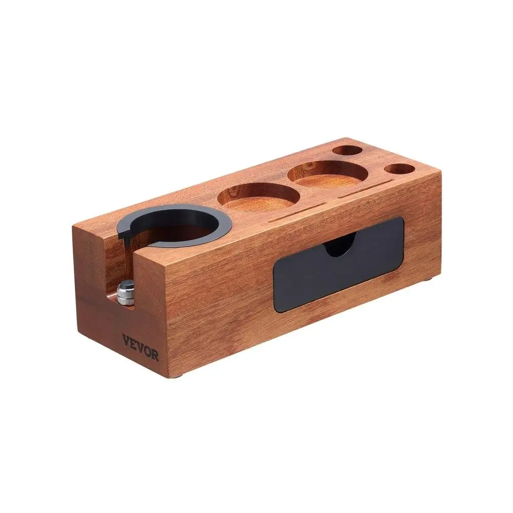 

Wooden Espresso Tamping Station 51-58mm Detachable Slot
