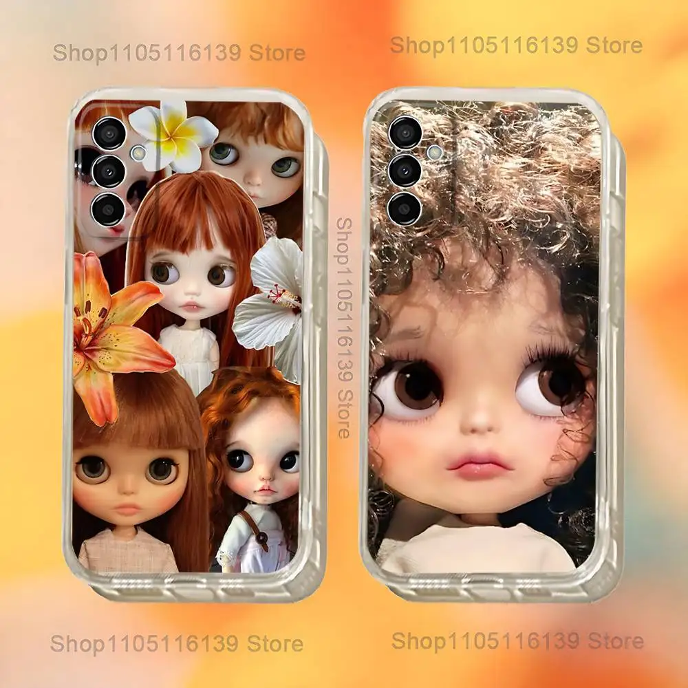 

CUTE B-BlytheS Dolls Phone Case For Samsung S24,30,21,22,23,20 FE,lite,PIus,Ultra,5G,Note,9,10 Transparent Cover