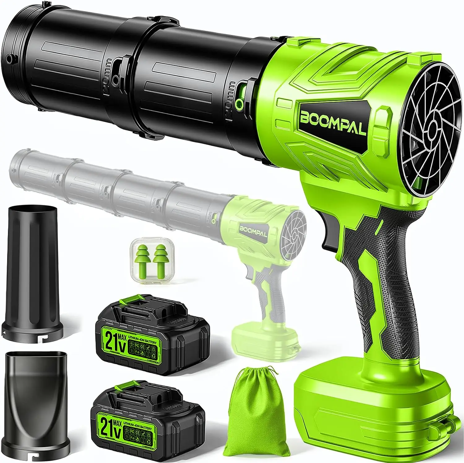 Handheld Cordless Leaf Blower, Includes Dual 20V Battery Packs and Charger