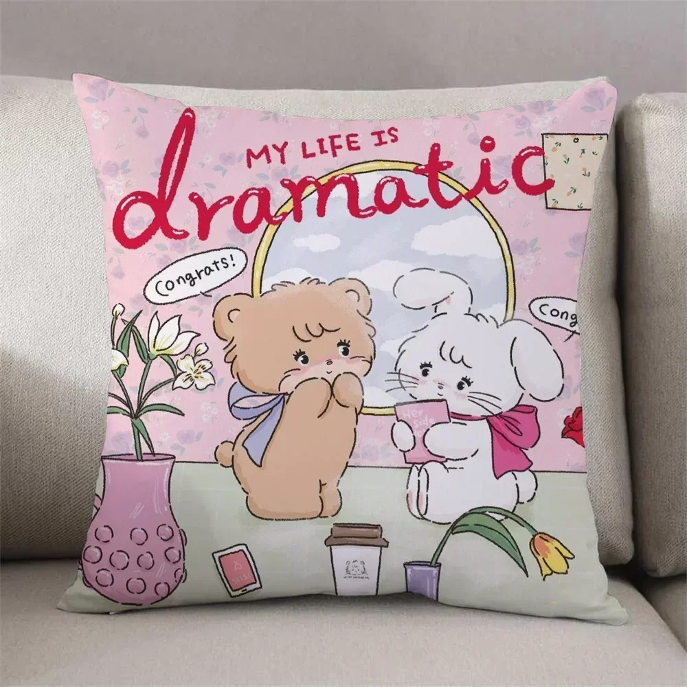 M-Mikko Illustration Decorative Pillowcases 40x40 Cushions for Living Room Cushion Cover 40x40cm Case 45x45 Pillow Cases 45*45