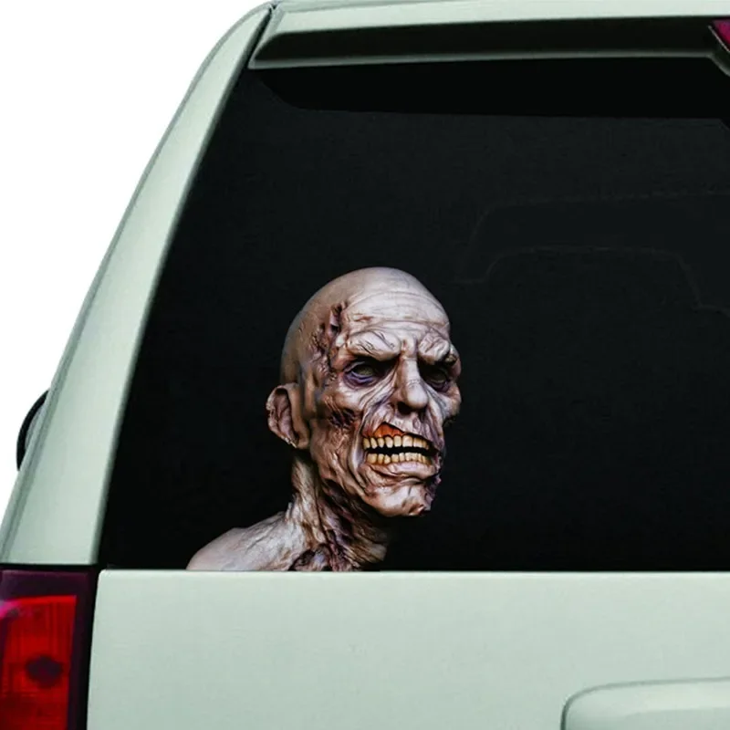 New Design 3D Zombie Sticker Decal Horror Avatar Car Sticker Halloween Pack Zombie Laptop Decal, 23cm - view 5