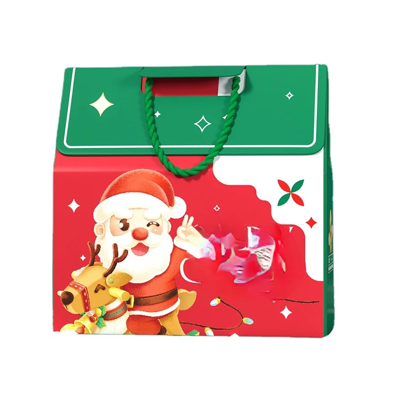 

Hot Sell Ribbon Christmas Gift Bags Christmas Decorative in Bulk