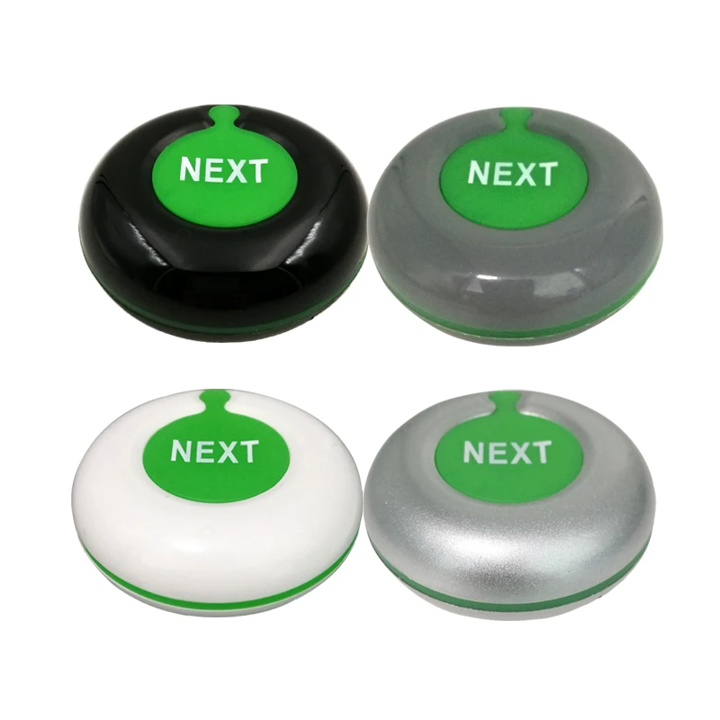 Aluminium Alloy 2 Digit Number Screen NEXT Counter Button Ticket Dispenser Queue Wireless Calling System Service Station