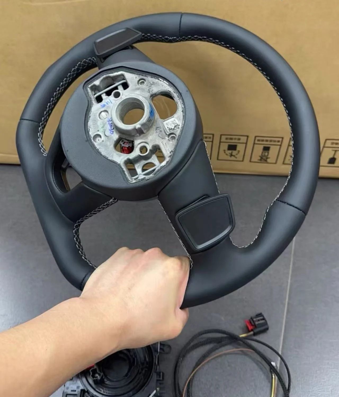 For Audi A3 L 8Y 2021-2024 upgrade multifunctional heated steering wheel with control module 8YG 419 091