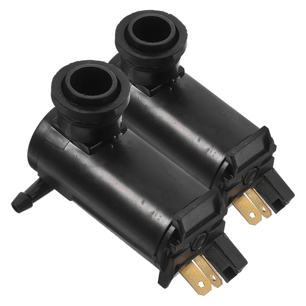 

2Pcs Universal Car Wiper Washer Pump Motor High Efficiency Spraying Versatile Application Durable Easy Installation