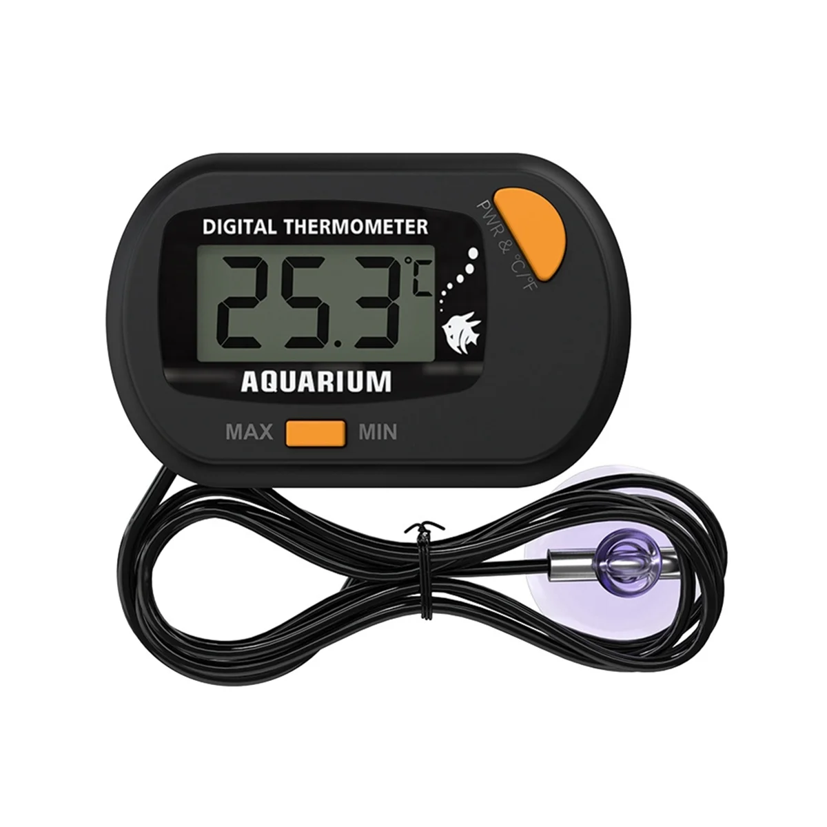 -50℃ - 70℃ Digital Aquarium Fish Tank Thermometer with Suction Cup Temperature Sensor Meter Tester