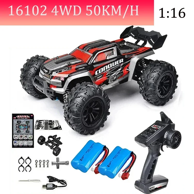 SCY 16101 16102 Brushed Motor 50KM/H Remote Control Car or 70KM/H Brushless Motor High-speed Remote Control 4WD Racing Car Gift