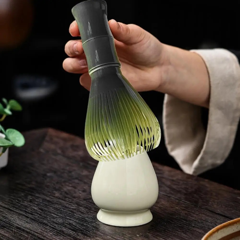 Matcha Whisk Brush Durable Heat-Resistant Food-Grade Silicone Matcha Mixer Easy To Use Smooth Removable Reusable Powder Whisk