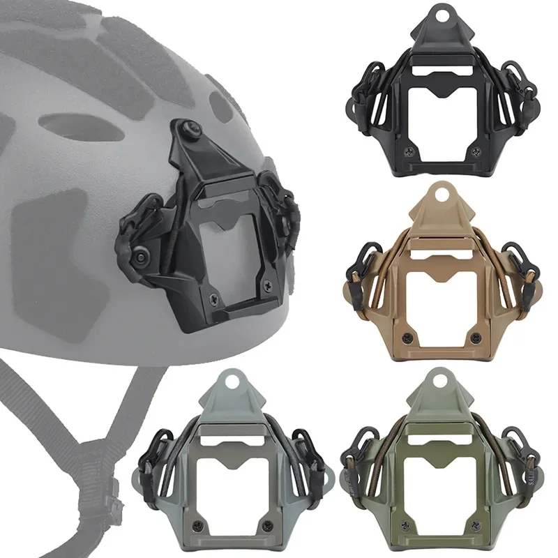 Tactical Helmet Mount Adapter Night Vision Aluminum Alloy with Hook Rope NVG Helmet Bracket Accessories for FAST MICH Helmet