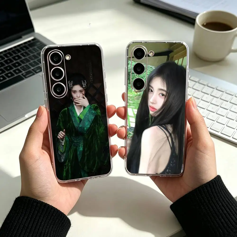 Actress Ju Jingyi T-Kiku  Phone Case For Samsung A05 A54 A34 A24 A14 Cover Transparent Silicone Phone Cover