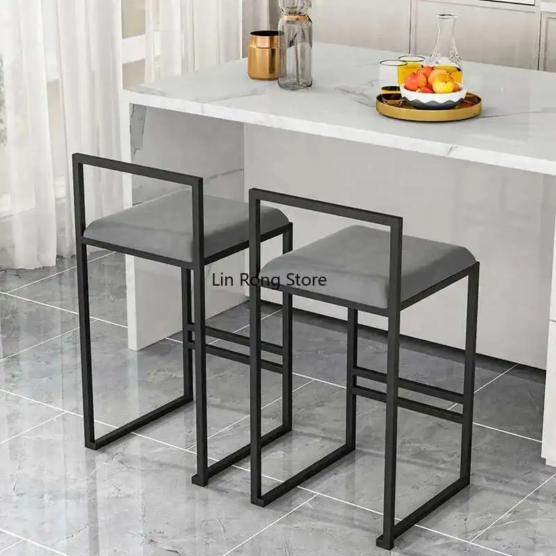 Sedia da bar di design per banchetti Sgabello da bar moderno Sgabello da bar industriale in stile cucina nordica Mobili da bar economici per esterni Silla De Bar HY