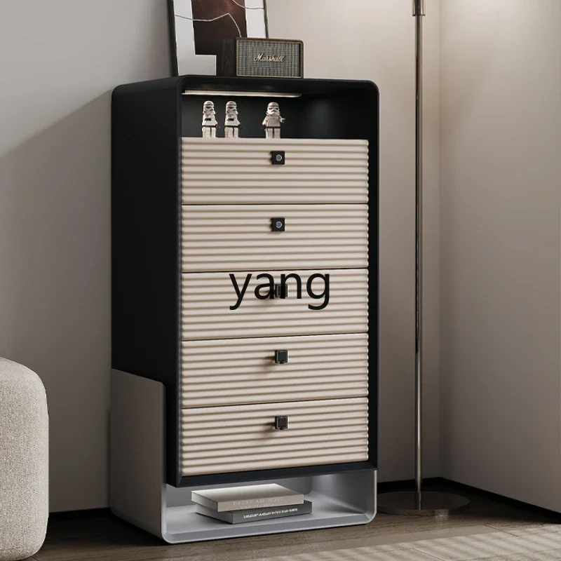 CX minimalist solid wood chest of drawers light luxury high-end living room bedroom storage locker
