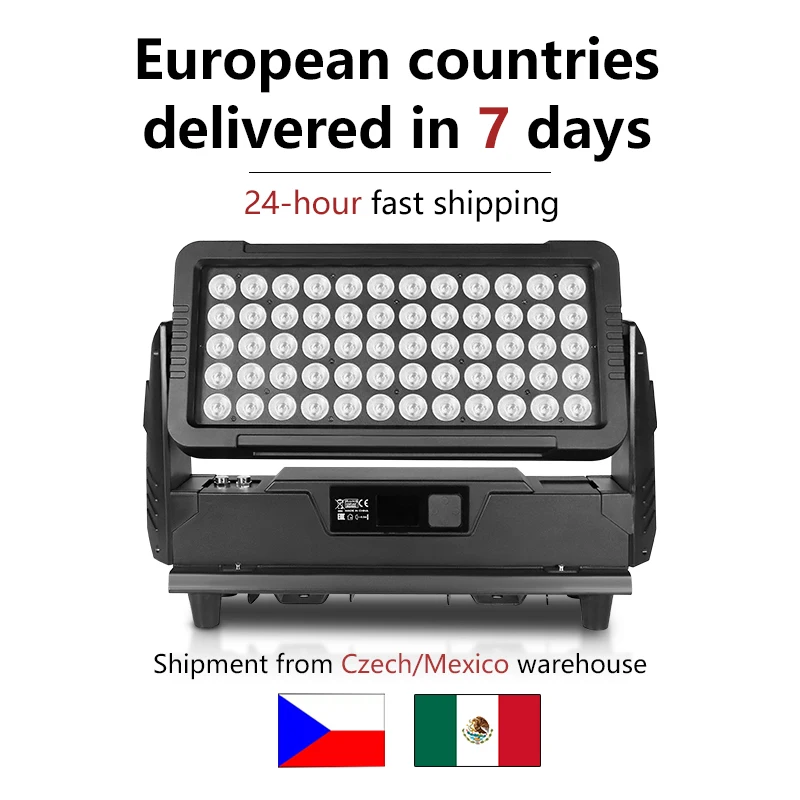 

2-6pcs waterproof 60x10w RGBWA-UV 6 in 1 city color led outdoor wall washer light dmx waterproof ip65 high power city light