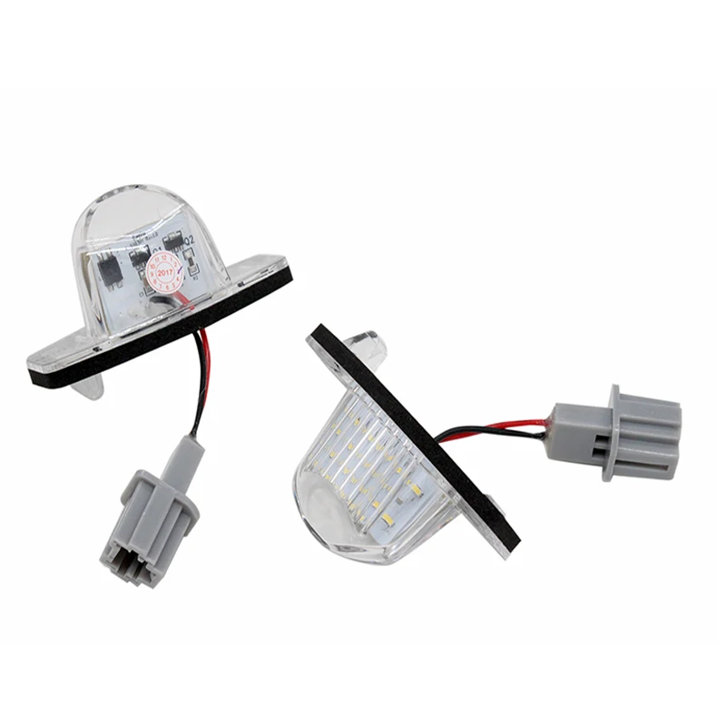 Selynde 2Pcs/Set Car LED License Plate Number Light For Honda Crosstour CR-V FR-V HR-V Odyssey Built-in Canbus Lamp