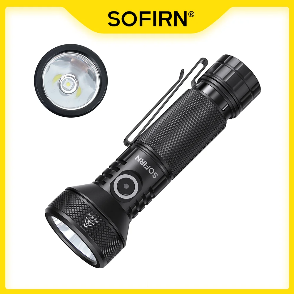 Sofirn IF22A V2 Upgraded Flashlight 3200lm  SFT42R LED 21700 Rechargeable Powerful Thrower Flashlight