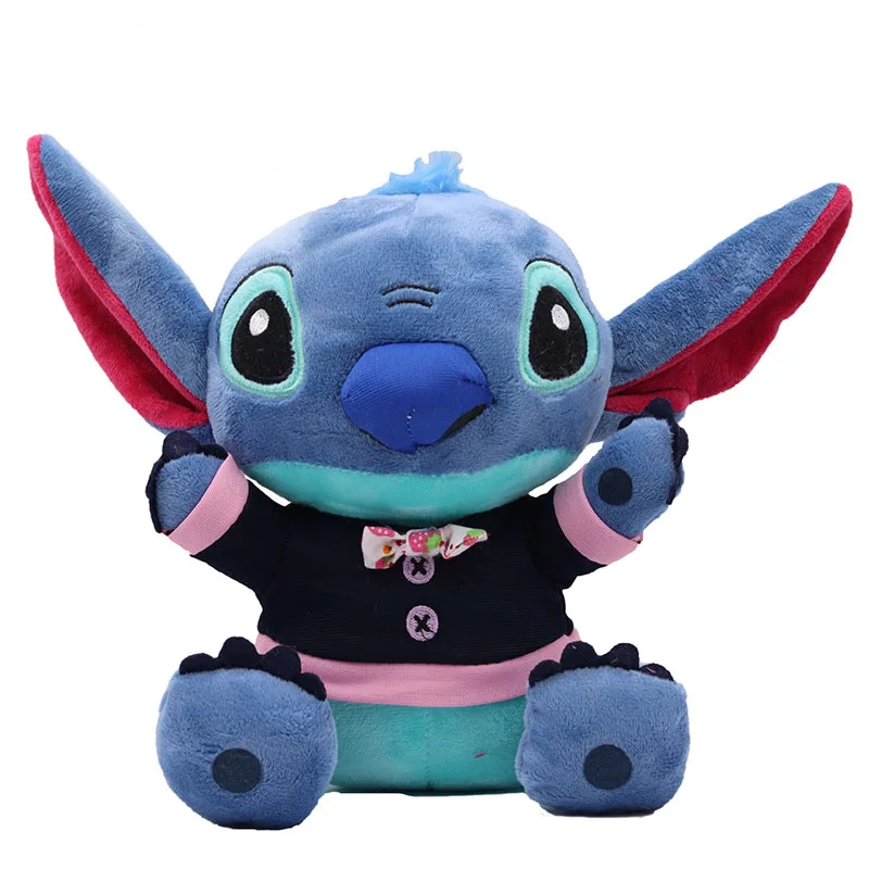 25Cm Nieuwe Disney Pluche Speelgoed Lilo & Stitch Schattige Steek Pluche Knuffel Kawaii Rugzak Decoratie Kinderspeelgoed Verjaardagscadeau